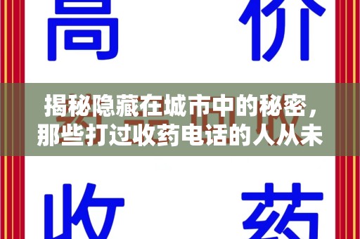 洛阳揭秘隐藏在城市中的秘密，那些打过收药电话的人从未告诉你的真相